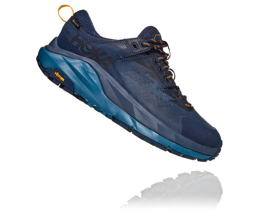 Chaussure Trail Hoka One One Kaha Basse Gore-Tex Femme - Bleu Marine - CDY-087324